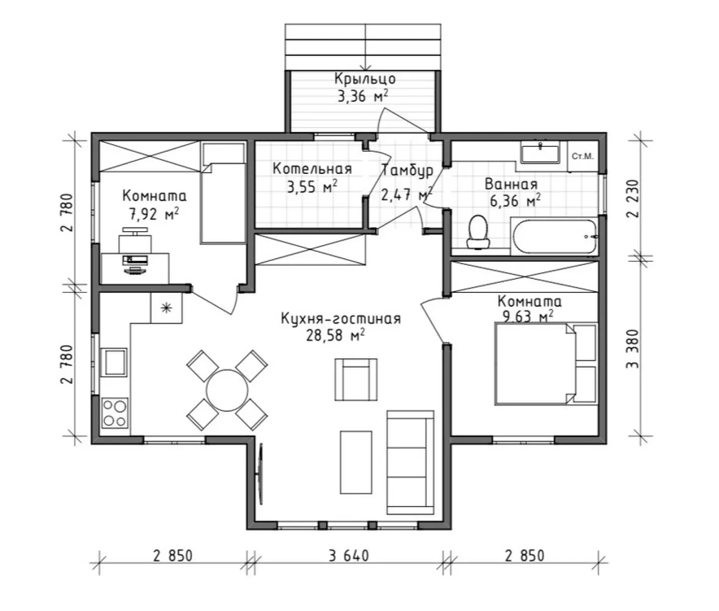 Бирюзовая-2